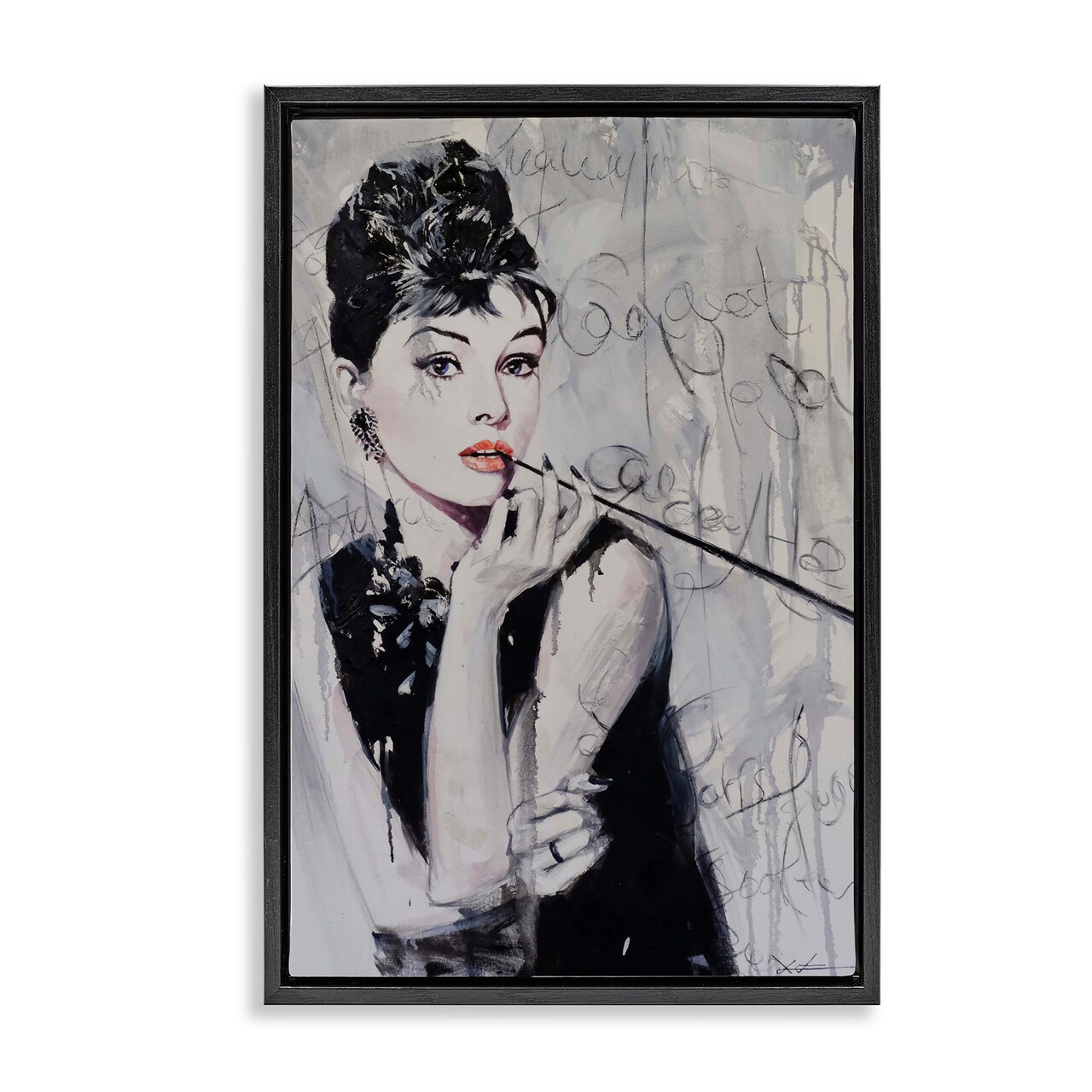 Stupell Industries Bold & Classic Audrey Floating Frame Design by Lucille Lee